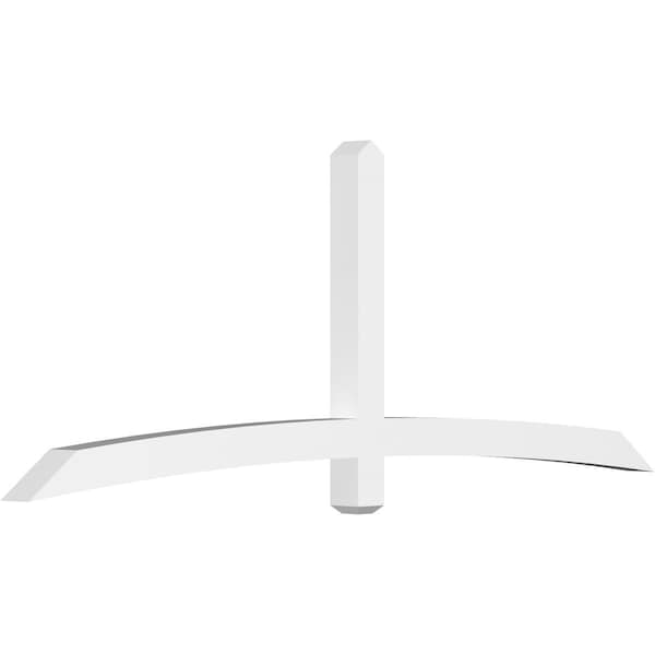 Ekena Millwork Bellingham Architectural Grade PVC Gable Bracket, 96"W x 36"H x 4"D x 4"F, 9/12 Pitch GBP096X36X0404BEL00 - main